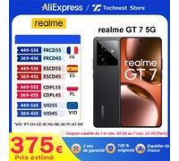 Versione globale realme GT 7 5G AI Smartphone Mediatek Dimensity 9400e 120HZ Display AMOLED 7000 mAh Batteria 120W Ricarica rapida
