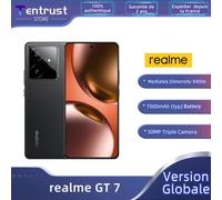 Versione globale realme GT 7 5G AI Smartphone Mediatek Dimensity 9400e Display AMOLED da 6,78 pollici Batteria da 7000 mAh Ricarica rapida da 120 W Blue