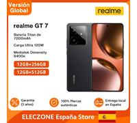 Versione globale realme GT 7 5G AI Smartphone MTK Dimensity 9400e 6000nits Pro-Esports Display 7000 mAh Batteria 120W Ultra Charge