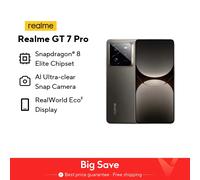 Versione globale realme GT 7 Pro 5G Smartphone Snapdragon 8 Elite AI Fotocamera a scatto ultra chiara RealWorld Eco2 Display 6500mAh NFC Mars Orange