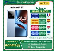 Versione globale realme GT 7T 5G AI Smartphone Mediatek Dimensity 8400 Max Display AMOLED da 6,8" Batteria da 7000 mAh Ricarica da 120 W