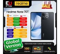realme Note 70T 17,1 cm (6.74") Doppia SIM Android 15 4G USB tipo-C 4 GB 256 GB 6000 mAh Nero