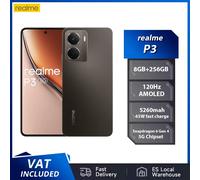 Versione globale realme P3 5G Smartphone Snapdragon 6 Gen 4 120Hz AMOLED Esports Display 50MP AI Fotocamera 45W Carica 5260mAh Batteria