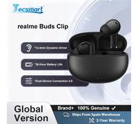 Versione globale realme TechLife Buds Auricolari wireless Driver dinamico per bassi da 12,4 mm Durata della batteria fino a 36 ore Connessione doppio dispositivo 2.0