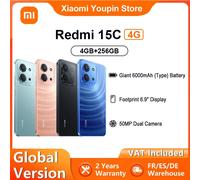 Xiaomi Redmi 15C 17,5 cm (6.9") 4G USB tipo-C 4 GB 256 GB 6000 mAh Arancione