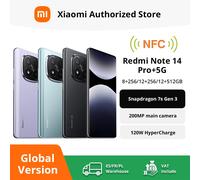 Versione globale Redmi Note 14 Pro+ 5G Smartphone Snapdragon 7s Gen 3 200MP Fotocamera posteriore IP68 Midnight Black