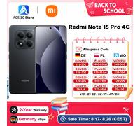 Versione Globale Redmi Note 15 Pro 4G Smartphone con Fotocamera Principale da 200MP OIS, Batteria da 6500mAh 45W, Display da 6.77" 120Hz, Cellulare Xiaomi