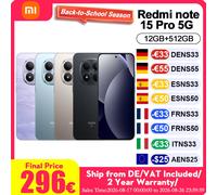 Xiaomi REDMI Note 15 Pro 12GB 512GB 6.83" AMOLED 5G Dual SIM IP68 HyperOS 2 Nero