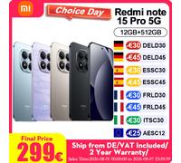Versione Globale REDMI Note 15 Pro 5G - Batteria Enorme da 6.580 mAh, Display AMOLED CrystalRes da 6,8” 1.5K, Nuova Fotocamera Ultra-Definita da 200MP, Certificato IP66/IP68/IP69/IP69K