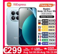Versione Globale REDMI Note 15 Pro+ 5G Smartphone 5G 6.83' 100W HyperCharge 6500mAh Bluetooth 5.4 Snapdragon ® Xiaomi 7s Gen 4 con Fotocamera da 200MP e NFC