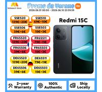 Versione globale Smartphone Xiaomi Redmi 15C Batteria capiente da 6000 mAh (tipica) Ricarica da 33 W Doppia fotocamera AI da 50 MP Display da 6,9" a 120 Hz