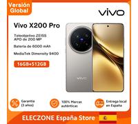 Versione globale vivo X200 Pro 5G smartphone Android 15 MediaTek Dimensity 9400 Display da 6,78′′ Fotocamera da 200 MP Batteria da 6000 mAh