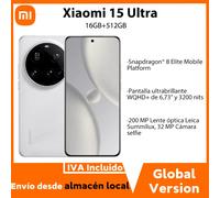 Versione globale Xiaomi 15 Ultra Snapdragon 8 Elite Smartphone 200MP Quad Camera 6.73” 120Hz 5410mAh 90W Cellulare Xiaomi AI Global Version White