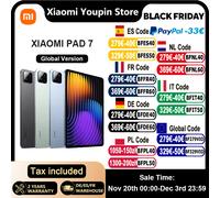 Versione globale Xiaomi Pad 7 Display da 11,2'' 3,2K 144Hz Batteria grande da 8850 mAh Fotocamera reale da 13 MP Tablet PC Snapdragon 7+ Gen 3