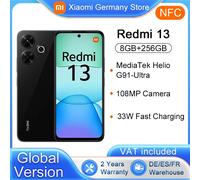 Versione globale Xiaomi Redmi 13 NFC Smartphone MTK G91-Ultra 90Hz 6.79 "Display 108MP fotocamera 5030mAh 33W ricarica rapida Pearl Pink