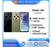 Versione globale Xiaomi Redmi 14C Smartphone MediaTek Helio G81-Ultra Display da 6,88 pollici Fino a 120 Hz 50MP fotocamera principale Sage Green