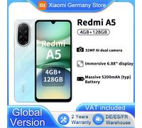 Versione globale Xiaomi redmi A5 6.88 "4GB 128GB Smartphone 32MP AI doppia fotocamera120hz Display Seite Finger abdruck 5200mah Schnel Black