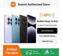Xiaomi Redmi Note 14 Pro 12 + 512 GB 5500 mAh batteria 6.67" AMOLED Display MediaTek Helio G100-Ultra 120 Hz Eye-Care Display 200 MP Imaging System 5500 mAh batteria massiccia (viola)