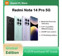 Versione globale Xiaomi Redmi Note 14 Pro 5G Smartphone MediaTek Dimensity 7300-Ultra 200MP AI fotocamera NFC Display AMOLED da 6,67" IP68