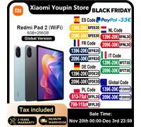 Versione globale xiaomi redmi pad 2 WIFI 11 "Xiaomi HyperOS 9000mAh batteria 90Hz Advanced Helio G100-Ultra 2TB di archiviazione espandibile