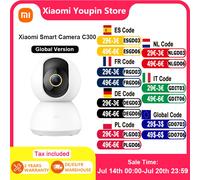 Versione globale Xiaomi Smart Camera C300 Versione globale 2K Qualità dell'immagine 360 ° Sicurezza intelligente Rilevamento umano AI da 3 milioni di pixel