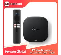 Versione globale Xiaomi TV Box S 3a generazione 4K Ultra HD Bluetooth 5.2 Wi-Fi 6 2+32GB Google TV Assistente Google Lettore multimediale intelligente