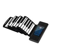 Versione Inglese Pianoforte A Mano Arrotolabile A Doppio Corno Con 88 Tasti In Silicone Pianoforte Elettronico Pieghevole Strumento Musicale Per Adulti(Eu)