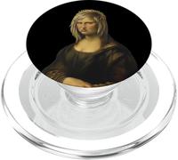 Versione Karen di Monna Lisa: L'arte classica incontra l'atteggiamento moderno PopSockets PopGrip per MagSafe