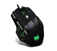 [Versione Nuova] ZELOTES Gaming Mouse USB 5500 DPI, Mouse da Gioco con 7 Tasti, Mouse Ottico con Filo USB 2.0, per Gamer / PC / Mac
