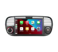 [Versione Plus] Aphrfamma Autoradio compatibile con CarPlay wireless/Android Auto per Fiat Fiat 500 2007-2015 con 7 Pollici IPS Bluetooth/FM/AM/USB/Mirror Link/Touch Display (nero)