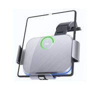 (Versione S8 Sucker) Supporto per telefono con caricabatteria wireless per auto a doppia bobina da 15
