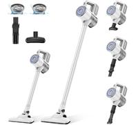 VersLife S6PRO Aspirapolvere Senza Fili, Scopa Elettrica Senza Fili, 30KPa Aspirazione Potente con Design Senza Spazzole, Filtro HEPA, Autonomia 30 Minuti, per Pavimenti e Peli di Animali Domestici