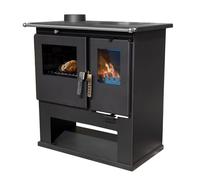 Verso Cs 7.7 kW - Stufa a Legna con Forno e Piastra Superiore Riscaldata