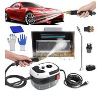 Versora Pro Car Steam Cleaner 2500w High-Temp Portable Machine, Shaker Plus Steam Cleaner, 2500w Handheld High-Temperature Pressurized SteamCleaner, For Home, Auto Detailing (White)