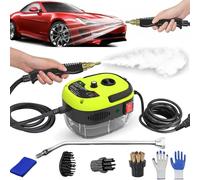 Versora Pro Car Steam Cleaner 2500w High-Temp Portable Machine, Shaker Plus Steam Cleaner, 2500w Handheld High-Temperature Pressurized SteamCleaner, For Home, Auto Detailing (Green)