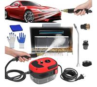 Versora Pro Car Steam Cleaner 2500w High-Temp Portable Machine, Shaker Plus Steam Cleaner, 2500w Handheld High-Temperature Pressurized SteamCleaner, For Home, Auto Detailing (Red)