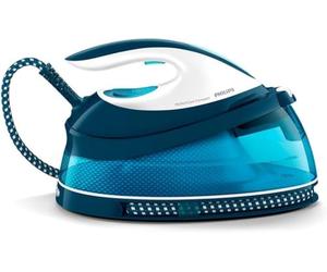Versuni Ferro generatore di vapore compatto Philips PerfectCare, serbatoio dell'acqua da 1,5 litri, risparmio energetico, modalità ECO, nessuna bruciatura con tecnologia OptimalTEMP, piastra SteamGlid
