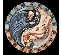 Versus Doctrinus Rilievo Parete - Angelo & Fantasma Yin Yang Pietra Deko 19 CM