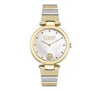 Versus Orologio da polso da donna al quarzo moda bracciale e cassa in acciaio inox di colore oro display analogico grigio - VSP1G0521