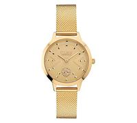 Versus Orologio da polso da donna al quarzo moda bracciale e cassa in acciaio inox di colore oro display analogico oro - VSPZK0521