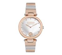 Versus Orologio da polso donna al quarzo moda bracciale e cassa in acciaio inox di colore oro display analogico grigio - VSP1G0821