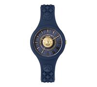 Versus Versace Fire Island Lion Collection Orologio da donna di lusso con cinturino blu, cassa e quadrante