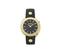 Orologio Donna VERSUS Versace TORTONA VSPHF0320 Vera Pelle Nero Gold Dorato