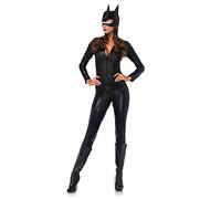 VersusModa Cat Woman Donna Vestito Carnevale Maschera Tuta Similpelle Cat Woman Cosplay Costume CATWOM2 (XL, Tuta+Maschera - Overall+HeadMask)