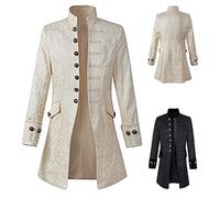 VersusModa Giacca Uomo Settecento Carnevale Principe Teatro Spettacolo Prince Charming Costume JACKU01 (Bianca, S)