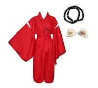 VersusModa Inuyasha Vestito Carnevale Inu Yasha Kimono Pants Cosplay Anime INUYA12 (Solo Parrucca)