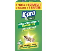 VERT - Trappola per Tarme, Inodore, Utilizzabile 3 Mesi, 2 Trappole + 1 Gratis,