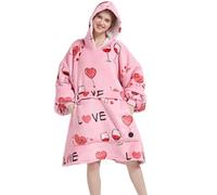 VERTAST Felpa con cappuccio oversize coperta in pile indossabile per uomo e donna, coperta in pile Sherpa calda e morbida per la casa, regalo per giocatori e amanti del divano, Audlt