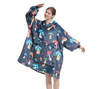 VERTAST Felpa con cappuccio oversize coperta in pile indossabile per uomo e donna, coperta in pile Sherpa calda e morbida per la casa, regalo per giocatori e amanti del divano, Audlt