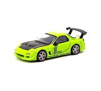 Vertex RX-7 FD3S RHD - Modellino di auto con guida a destra, colore: verde chiaro con cappuccio nero opaco e grafica Global64 Series 1/64 Diecast di Tarmac Works T64G-TL022-LG
